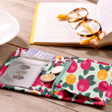 Compact wallet agrumes pop