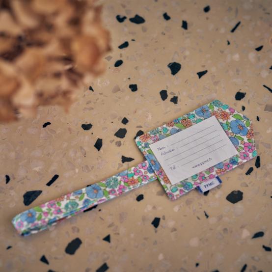 Luggage Tag pastel fleuri