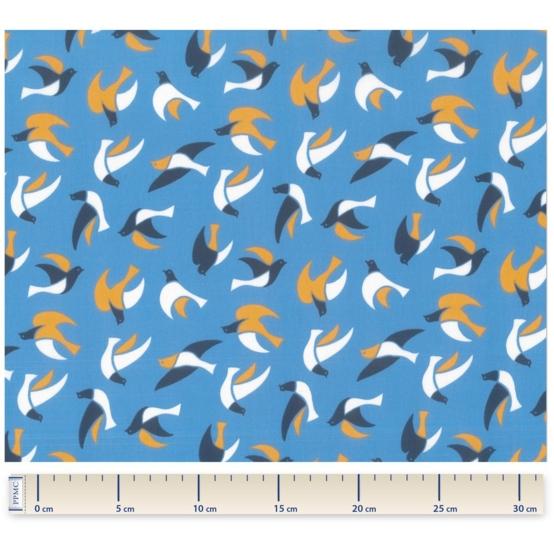 Cotton veil fabric swallows