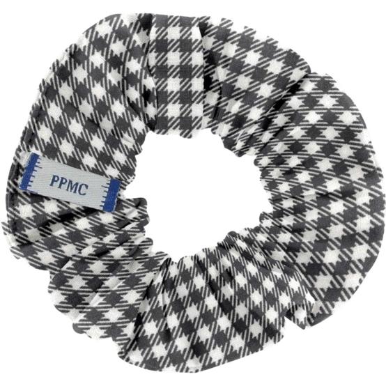 Small scrunchie vichy noir