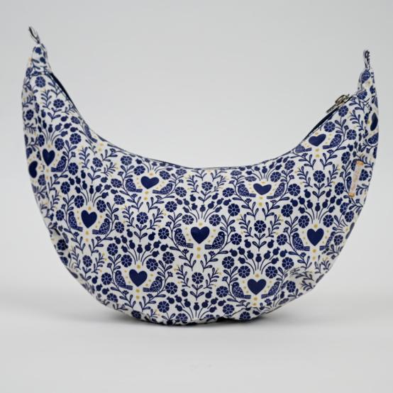 Half-moon bag scandinavia bleu