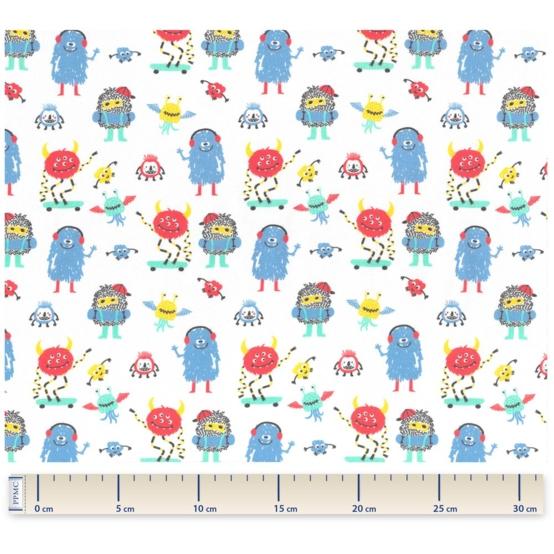 Jersey fabric petits monstres