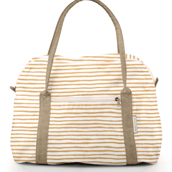 Bowling bag  rayé or blanc