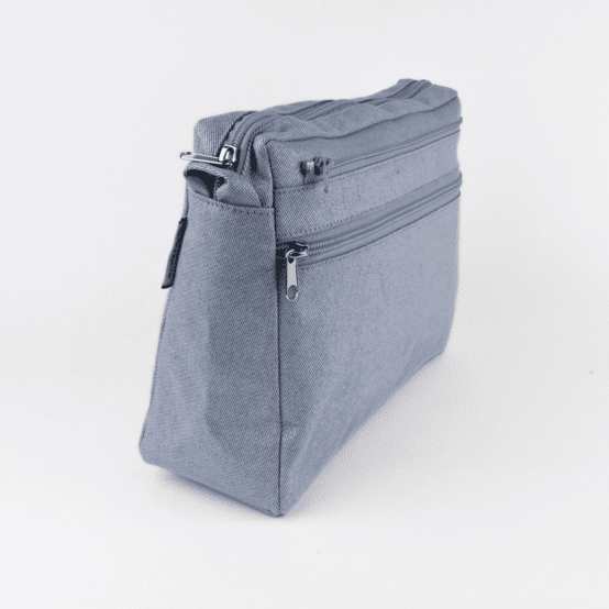Large shoulder bag base iridescent denim