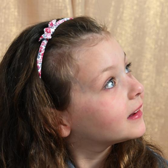 Thin headband rose grenadine