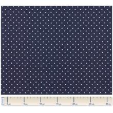 Cotton veil fabric navy blue spots