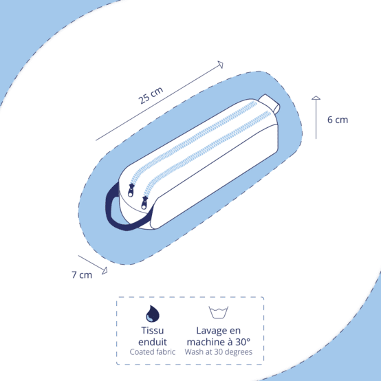 Double compartment school kit shanti