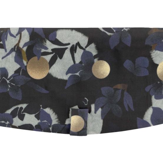 Flap of shoulder bag flocon doré