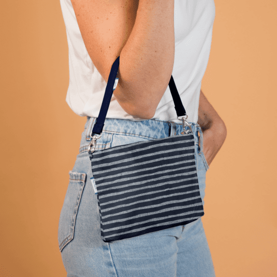 Removable strip navy blue