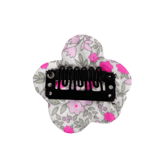 Mini Flower petal hair slide serenade fluo