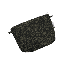 Tiny coton clutch bag glitter black