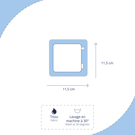 Makeup Remover cotton gaze pois or rose sorbet