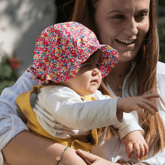 Sun Hat for baby cocktail de fleurs