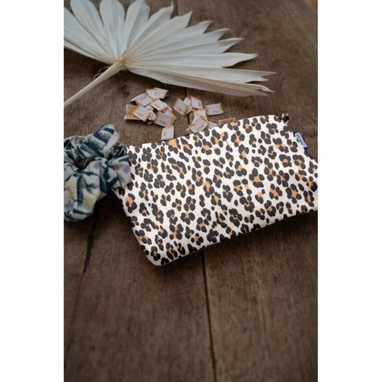 Tiny coton clutch bag leopard