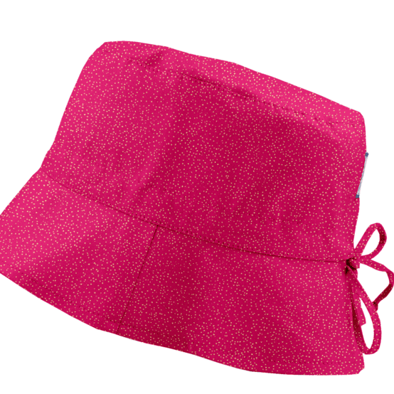 Sun hat adjustable-size T2 fuchsia pailleté