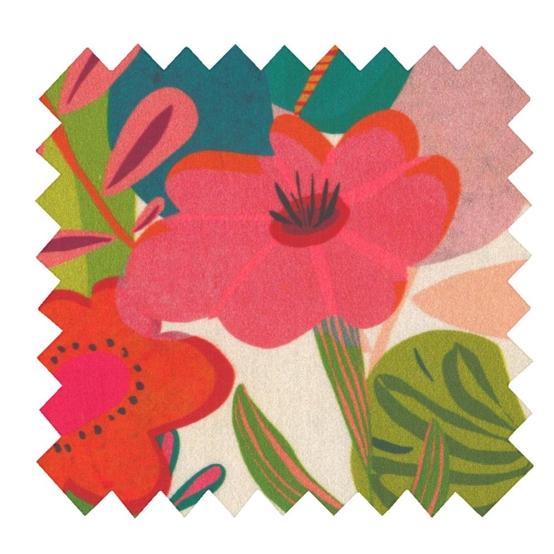 1 m fabric coupon fleurs des iles