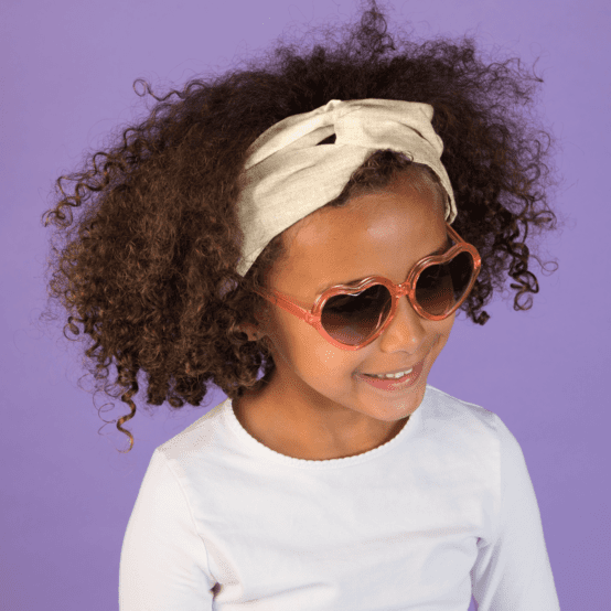 crossed headband  glitter linen