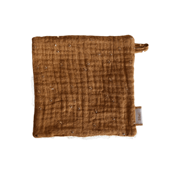 Makeup Remover cotton gaze pois or caramel