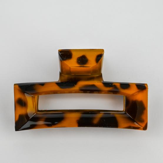 Large Rectangular Hair Clip leopard