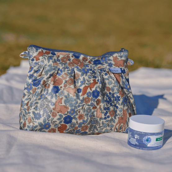 Pleated clutch bag comptine enchantée