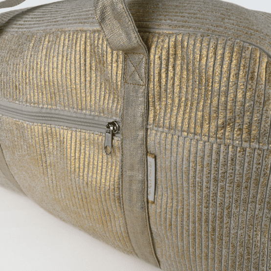 Sac week-end gold large corduroy