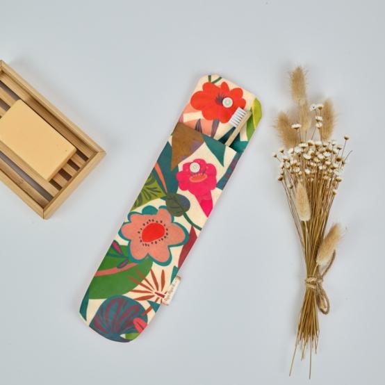 Toothbrush bag fleurs des iles