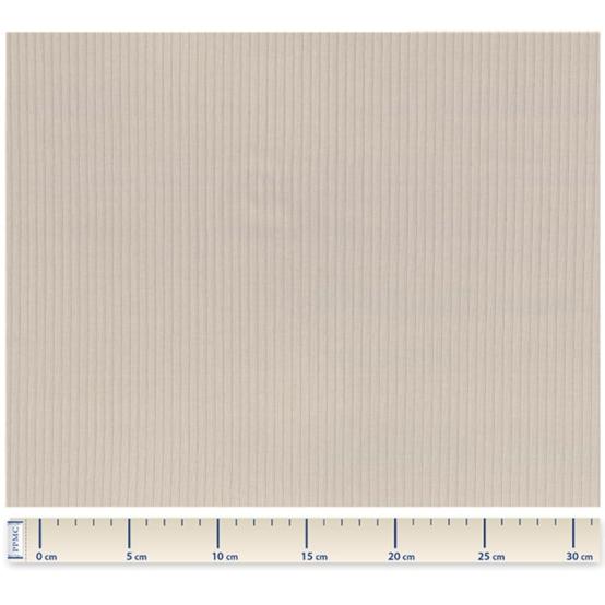 Jersey fabric beige ribbed jersey