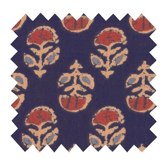 Cotton fabric ex2639 indian marine geoflower