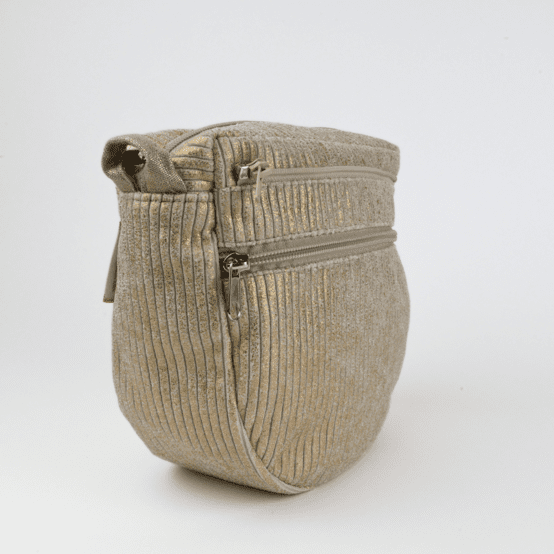 Base small bag without shoulder strap gold large corduroy