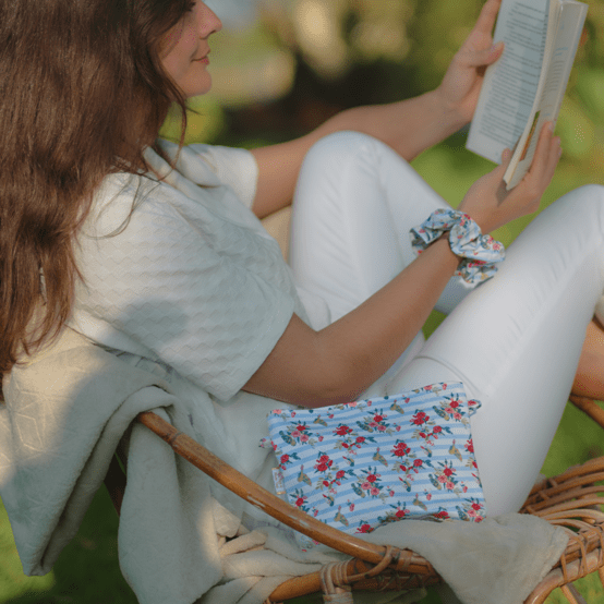 Coton clutch bag horizons fleuris