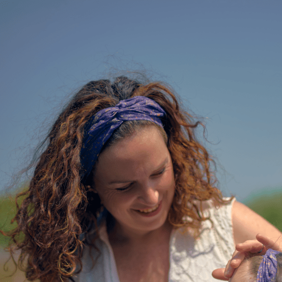 crossed headband lavandula