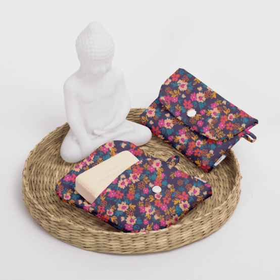 Soap Pouch hippie fleurie