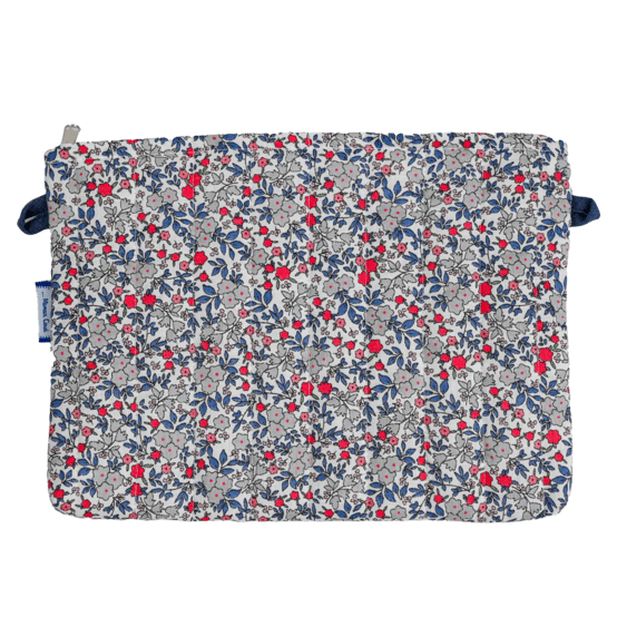 Coton clutch bag serenade rouge gris