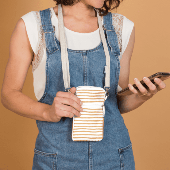 Length removable strip  beige pailleté