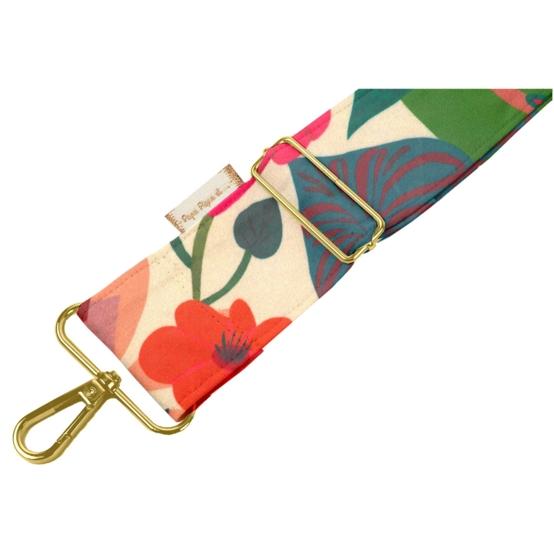 Wide shoulder strap fleurs des iles