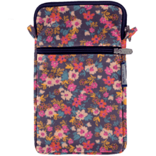 Quilted phone pocket hippie fleurie