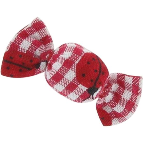 Mini sweet hairslide ladybird gingham