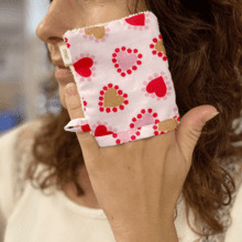 Make-up Remover Glove petits coeurs