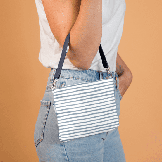 Removable strip light denim