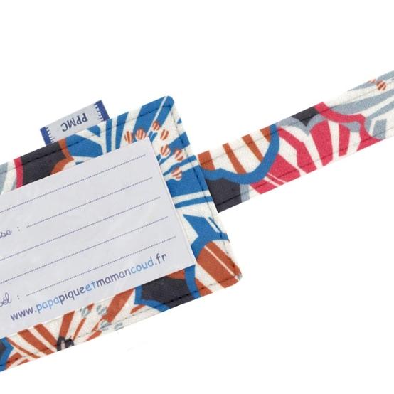 Luggage Tag anémones rayées