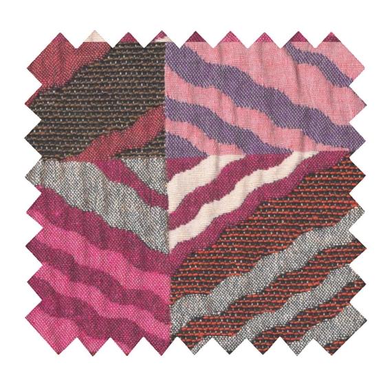Jacquard fabric zigzag pop
