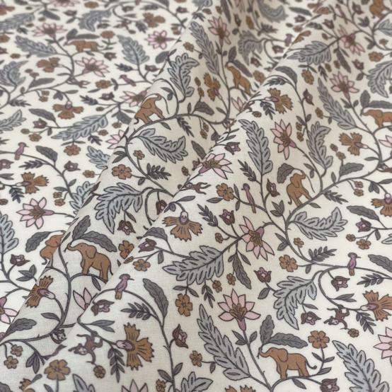 35cm coated fabric coupon rêve de jasmin