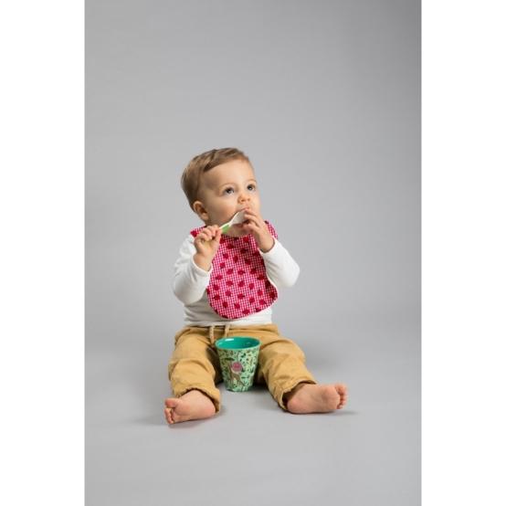Bib - Baby size ladybird gingham