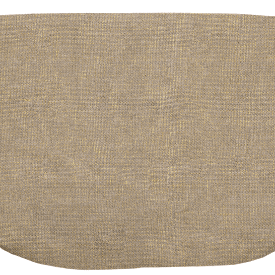 Coton clutch bag golden linen