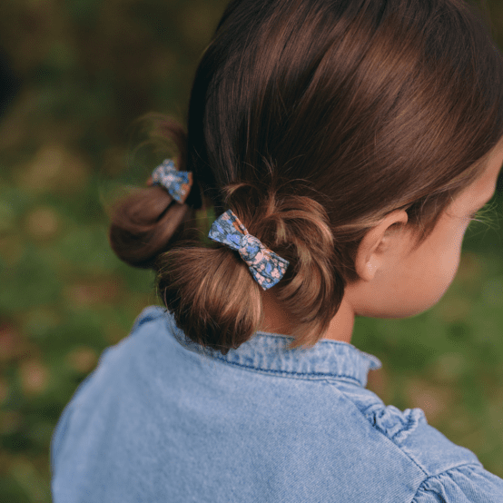 Small Elastics bows monet lilas