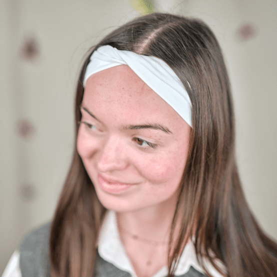 Jersey Twisted Headband white