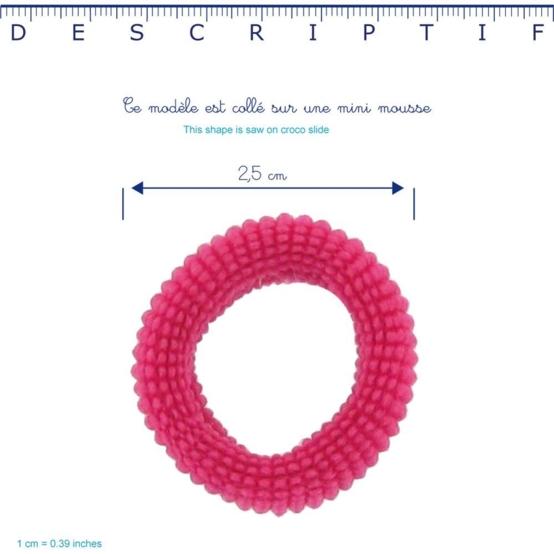 Small elastic bows fuschia