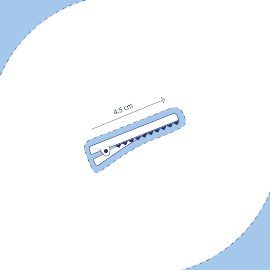 Flower petal hair slide small  starry white english embroidery 