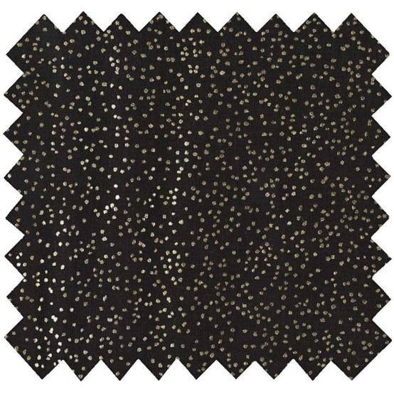 Cotton veil fabric glitter black