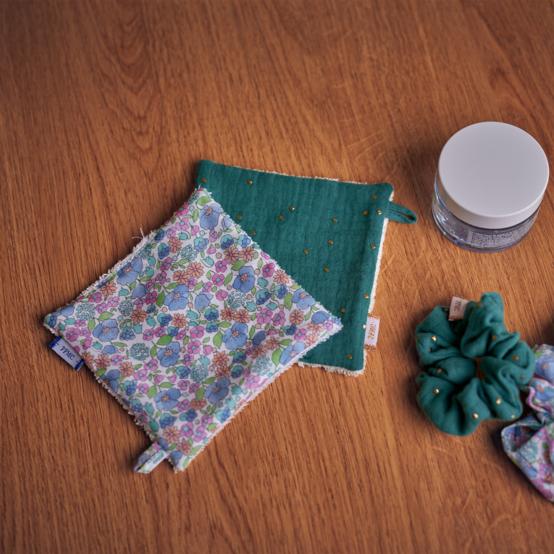 Makeup Remover cotton pastel fleuri
